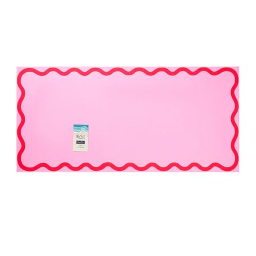 GC GAVENO CAVAILIA Premium Microfiber Beach Towel - Soft, Quick Dry Pool Towels for Adults - Super Absorbent Sand Free Beach Towels - Compact, Lightweight (1 Piece) - (70 x 152 Cm) - Baby Pink