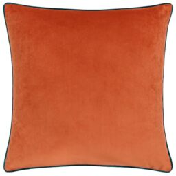 furn. Meridian Velvet Cushion Cover (Tiger/Teal - 55 x 55cm)