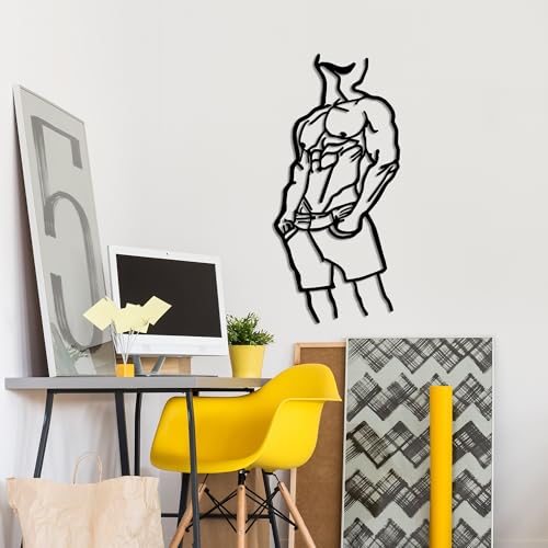 Stylish Black Decorative Metal Wall Accessory, 33 x 70 cm, 100% Metal, 1.5 mm Thick, Lightweight & Easy to Hang, Perfect for Modern Decor