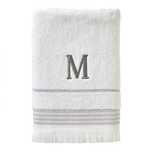 SKL Home Bath Towel, M, Cotton, White, 28x54