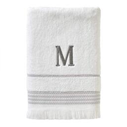 SKL Home Bath Towel, M, Cotton, White, 28x54