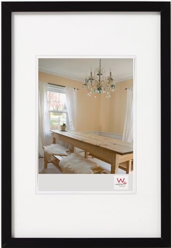 walther design BP430BD Peppers Picture Frame, Black, 24 x 30 cm, Pack of 2, Wooden Frame