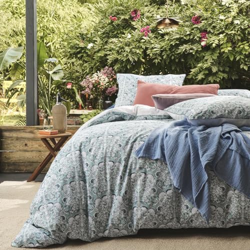 Printed Cotton Percale Duvet Cover, Imperial, 260 x 240 cm, Essix