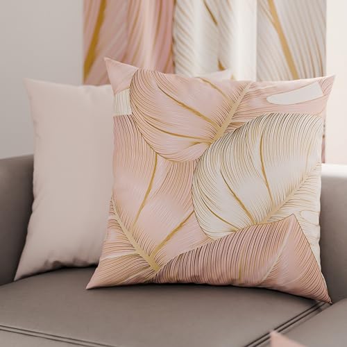 PETTI Artigiani Italiani - Pair of Pillow Cases 80 x 80 cm in Microfibre, Pillows for Bedroom Furniture, Sofa, Living Room, Set of 2 Cushion Covers, Tropical Powder O Pillowcase, 100% Made in Italy