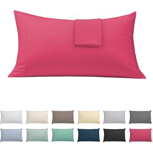 ECOMMERC3 Pillowcases 45x85 Pack 2 cotton-polyester - Cherry