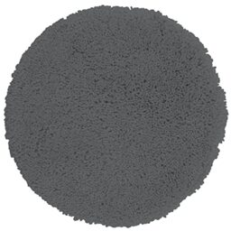 Spirella Bath Mat Shower Mat Microfibre High Pile Fluffy Non-Slip Suitable for Underfloor Heating 110 cm Round Granite Grey