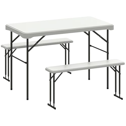 Folding Picnic Amazon Picnic Tables And Benches Outsunny Piece 4ft