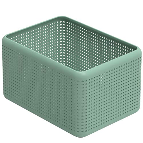 Rotho, Madei, storage box without lid 13 l, Plastic (PP) BPA-free, green, 13l (32,6 x 23,8 x 18,8 cm)