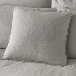 Dreams & Drapes Woven - Rosana - Jacquard Filled Cushion - 43 x 43cm in Silver