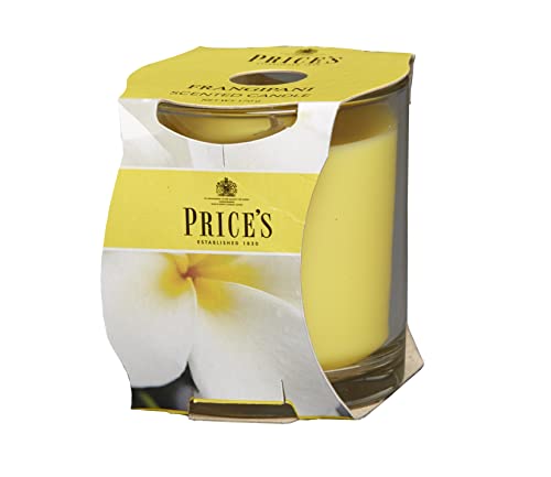 Price's Candles Frangipani Cluster Jar Scented Wax Candle Long Burning Tropical Floral Jasmine Fragrance Home Décor Glass Jar Relaxing Ambient Candle