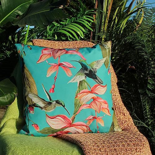 Evans Lichfield Hummingbird Outdoor Polyester Filled Cushion - Twin Pack