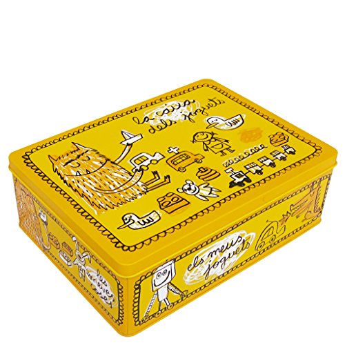 laroom 12364 ??? Metal Box La Caixa Dels Joguets, Yellow