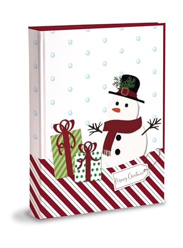 Christmas Photo Album 20 x 25 cm 60 White Pages (30 Sheets) in Thick and Durable Cardboard Intervaled with Pergamin Printed Paper Cover