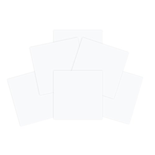 Spellbinders Platinum Mat Board White, Pack of 4