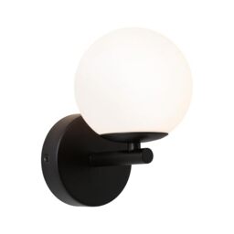 Paulmann 71074 LED wall luminaire Selection Bathroom Gove IP44 3000K 400lm 230V 5W Black matt, Satin Bathroom luminaire