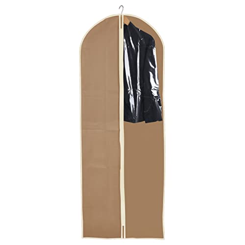 House Collection Garment Cover 60 x 137 cm, Mustard Dust Cover for Clothes, Zipper Covers, Suit Covers for Tuxedo Jacket, Shirts, Skirts