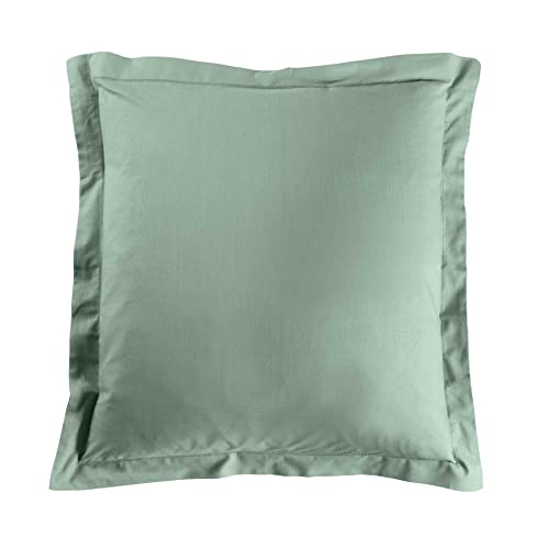 douceur d'intérieur, Lina Pillowcase 63 x 63 cm, Sage, 100% Cotton
