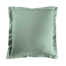 douceur d'intérieur, Lina Pillowcase 63 x 63 cm, Sage, 100% Cotton