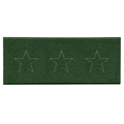 Nicoman Star Shape Embossed Entrance Door Mat Non Slip Dirt Trapper PVC Spaghetti Mat with Rubber Base, Jet Washable Quick Drying Doormat Watertight Indoor or Outdoor - (Runner, Green, 150 x 60cm)