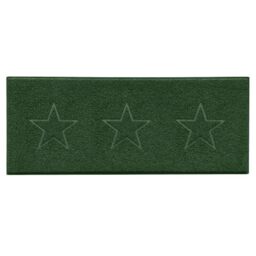 Nicoman Star Shape Embossed Entrance Door Mat Non Slip Dirt Trapper PVC Spaghetti Mat with Rubber Base, Jet Washable Quick Drying Doormat Watertight Indoor or Outdoor - (Runner, Green, 150 x 60cm)