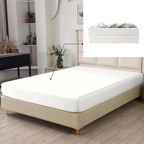 SDIII 2-Pack White Fitted Sheet Twin, Bed in a Bag White Twin Fitted Sheets Only, Super Soft Microfiber, Wrinkle and Fade Resistant, Cooling Sheets on Amazon, Twin