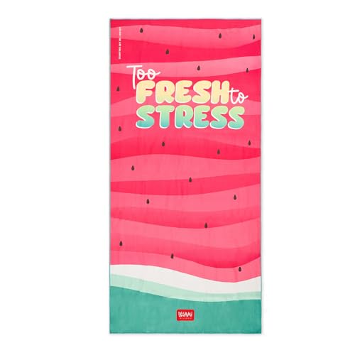 Legami - Lightweight Beach Towel, Microfibre Beach Towel, Compact Beach Towel, Sandproof, Quick Drying, Ultra Absorbent, Space Saving Towel, 85 x 180 cm