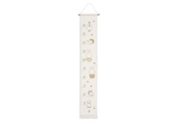 Jollein Growth Chart - Miffy Family Farm - Fabric Height Chart for Children’s Room - With Miffy Farm Prints - Hanging Wall Decor - Capture Growth & Memories