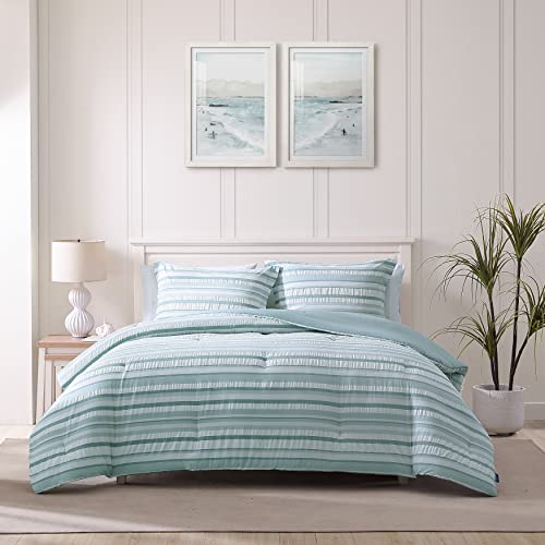 Tommy Bahama Duvet Cover Set-Premium Quality Ultra Soft Breathable Cotton, All Season Bedding, 100%, Teal/Blue/White, King