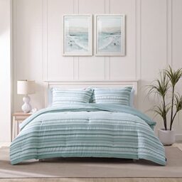 Tommy Bahama Duvet Cover Set-Premium Quality Ultra Soft Breathable Cotton, All Season Bedding, 100%, Teal/Blue/White, King