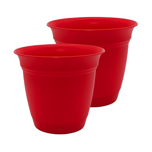"The HC Companies planters, Red, 16"""