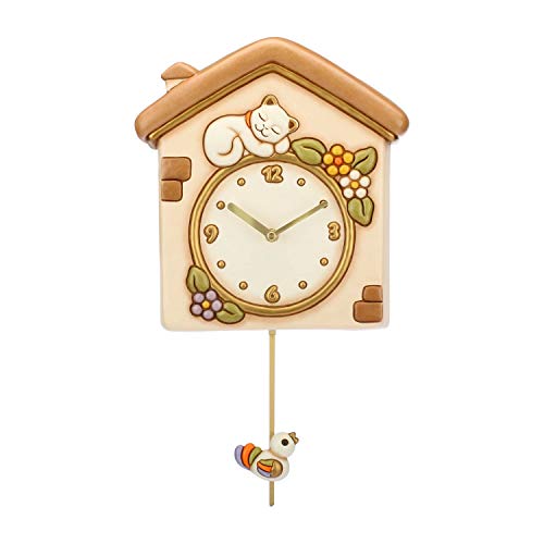 THUN Cat and Bird Pendulum Clock