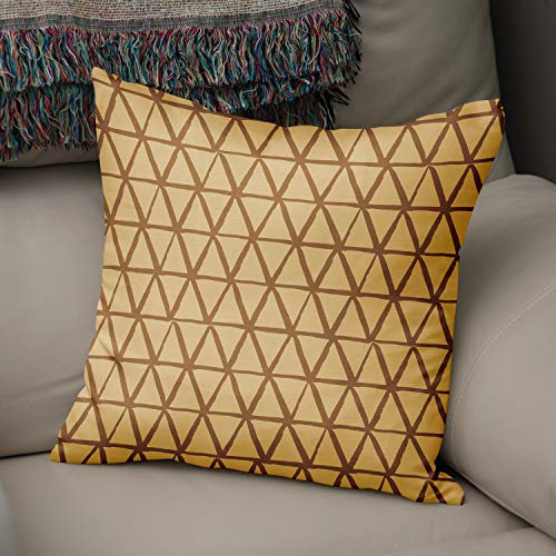 Bonamaison Decorative Cushion Cover Brown Tones, Throw Pillow Covers, Home Decorative Pillowcases for Livingroom, Sofa, Bedroom, Size:43X43 Cm - Designed and Manufactured in Turkey