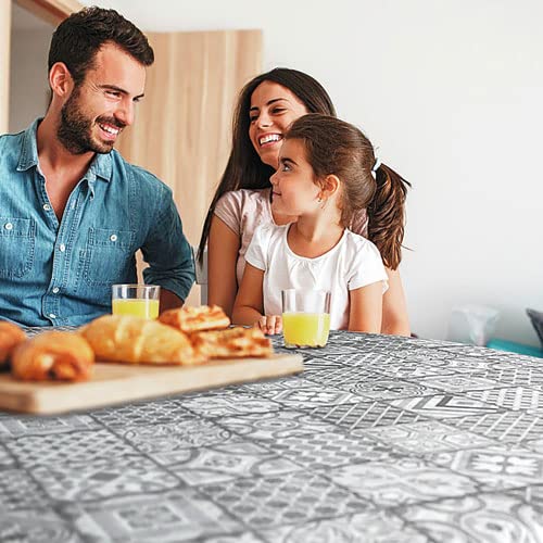 D-C-TABLE Manhattan Visbi Round Oilcloth Tablecloth 150 cm