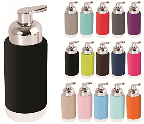 MSV 'Cagliari 142331 Soap Dispenser, Plastic, black, 30 x 20 x 15 cm