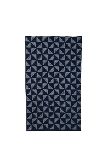 EMPORIO ARMANI Unisex MONOGRAM BEACH TOWEL Blue One Size