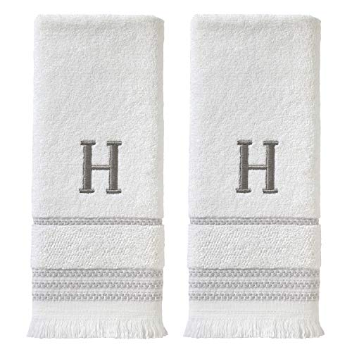 SKL Home Hand Towel Set, H, Cotton, White, 16x26