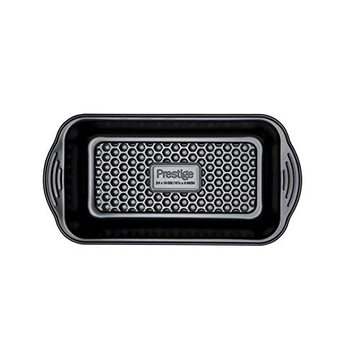 Prestige Aerolift Loaf Tin Non Stick ??? Cake Tin with Cushion Base, Fridge/Freezer/Dishwasher Safe, Durable Carbon Steel, Perfect for Bread, Loaves, Cakes, ??? 24cm x 13.5cm x 6 cm / 9 inch x 5 inch