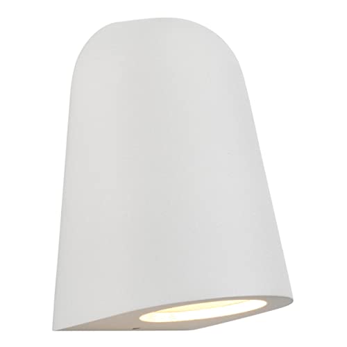 Astro Mast Light Outdoor Wall Light - IP65 Rated - (Textured White), GU10 LED Lamp, Designed in Britain - 1317012 - 3 Years Guarantee