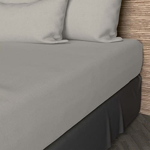 Soleil d'ocre, Fitted Sheet, Cotton 57 Threads, Linen, 140 x 200 cm
