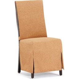 ECOMMERC3 - 2 Universal and Versatile Chair Covers - Mustard Colour Chair Cover Protector Easy to Install for Back, Seat and Arms