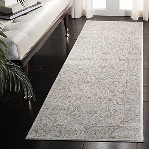 Safavieh Traditional Rug for Living Room, Dining Room, Bedroom - Isabella Collection, Short Pile, in Cream and Beige, 66 X 244 cm