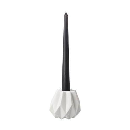 Goebel Kaiser 14-005-63-1 Polygono Star Polygono Star 8 Porcelain Tea Light/Candlestick Bisque Porcelain White 6 x 6 x 8 cm