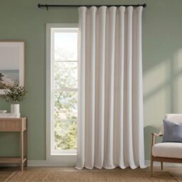 HPD Half Price Drapes BOCH-LN-DW-P Extra Wide Linen Room Darkening Curtain (1 Panel) 100 X 108, BOCH-LN1856-108-DW, Birch