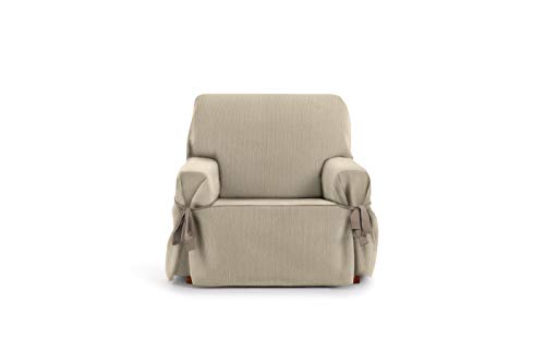 Eysa Rabat adjustable universal sofa cover with ties 1 seater color 01/camel
