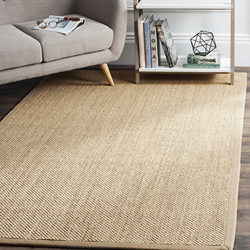 Safavieh Natural Fiber Rug for Living Room, Dining Room, Bedroom - Natural Fiber Collection, Short Pile, in Natural, 79 X 152 cm