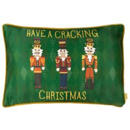 furn. Nutcracker Polyester Filled Cushion (Green - 30x50cm)
