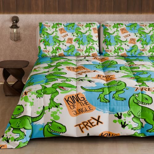 PETTI Artigiani Italiani - Quilt, Winter Duvet, Winter Quilt, Double Sided Quilt, Solid Colour and Digital Print, 100% Hypoallergenic Microfibre, Made in Italy