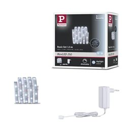 Paulmann 79872 LED Strip MaxLED 250 Basic Set 1.5m Daylight IP44 Protect Cover incl. 1x6 watt Strip Lighting Strip 6500 K