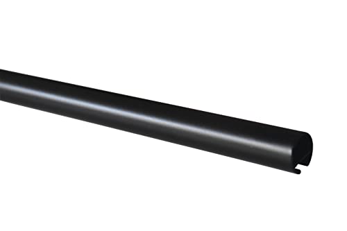GARDINIA Chicago Series Curtain Pole with Inner Track Diameter 20 mm Length 160 cm Metal Matt Black