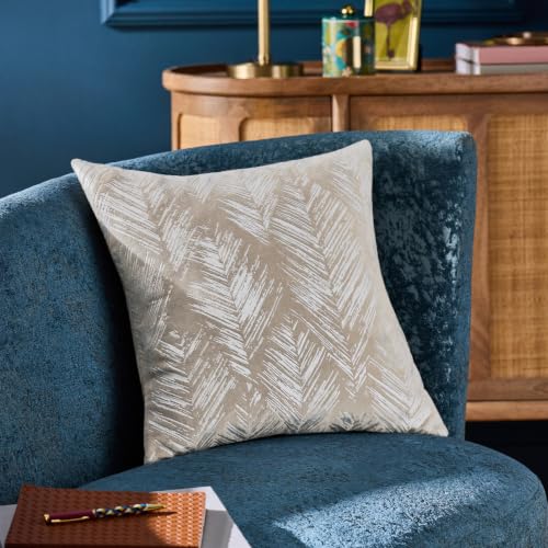 Clarke & Clarke Folius Feather Filled Cushion (Silver - 43x43cm)